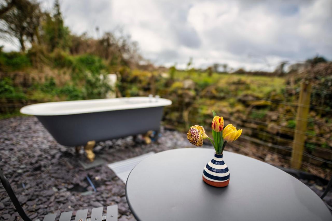 Luxury Shepherd'S Hut On Flower Farm With Outdoor Bath In Mid Cornwall Truro Extérieur photo